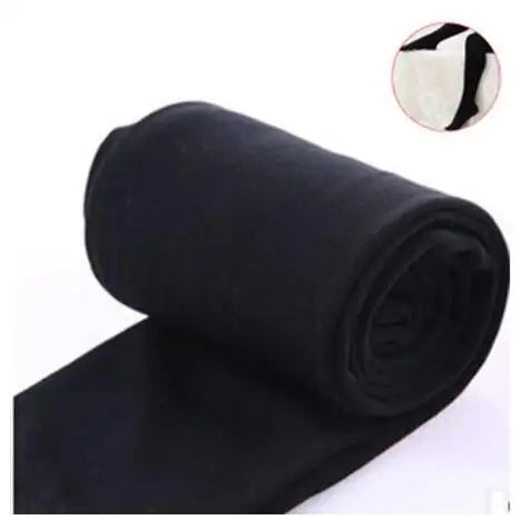 2023 Autumn Winter Woman Thick Warm Leggings Candy Color Brushed Charcoal Stretch Thermal Fleece Pants Trample Feet Leggings