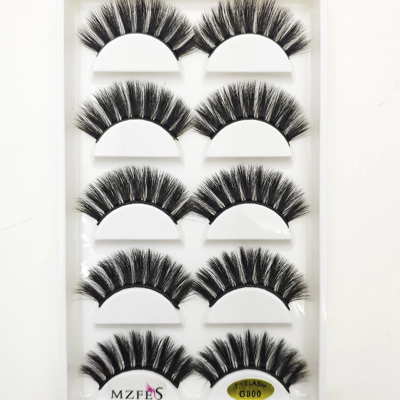 10 styles 5 Pairs Natural 3D Mink False Eyelashes Soft Wispy Fluffy Lashes Make up Faux Fake Eye Lashes Cils Maquillaje