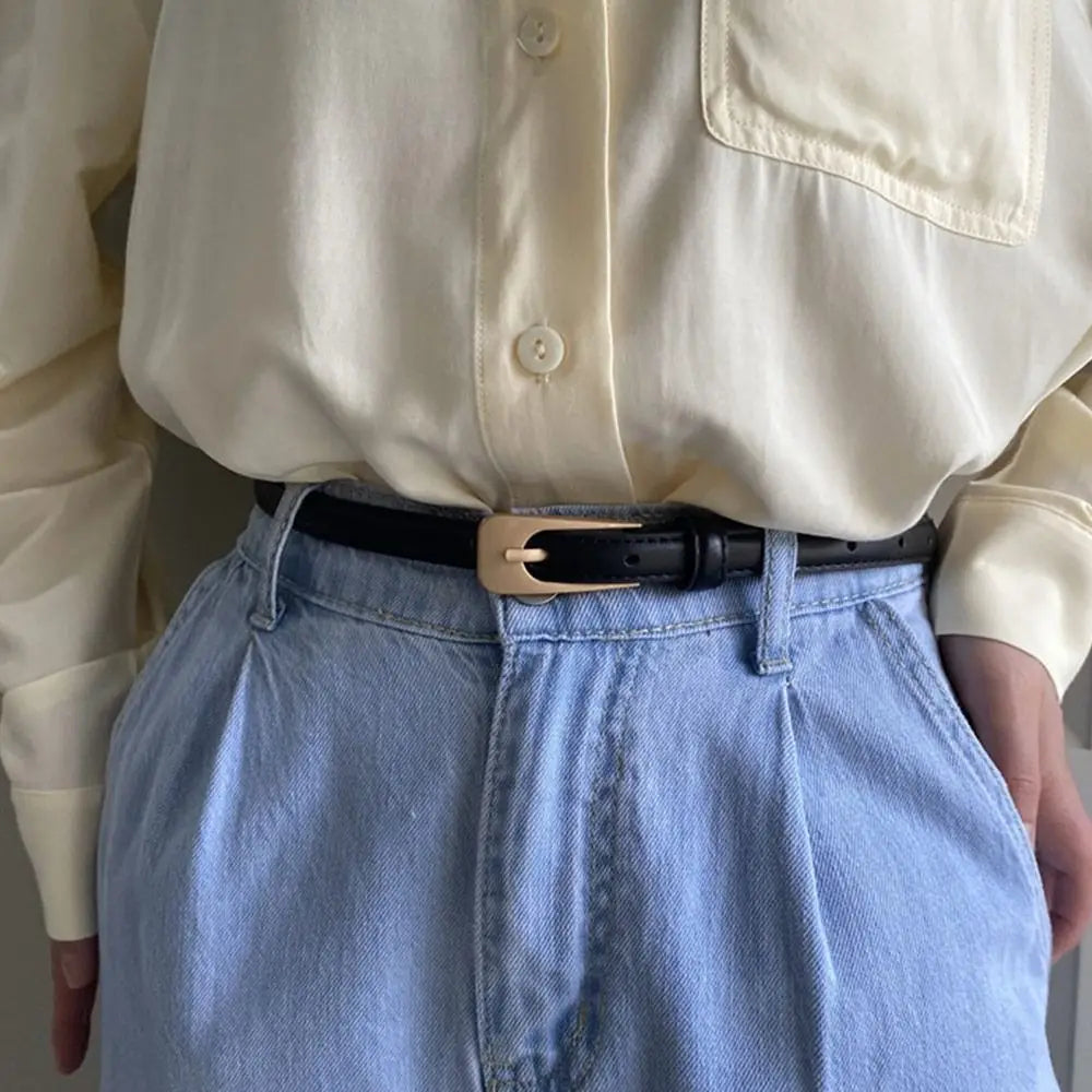 Vintage Female Casual Cowhide Braided Belt Pin Buckle Waistband Weave Waist Band Ladies Dress Leather Belt for Women Strap