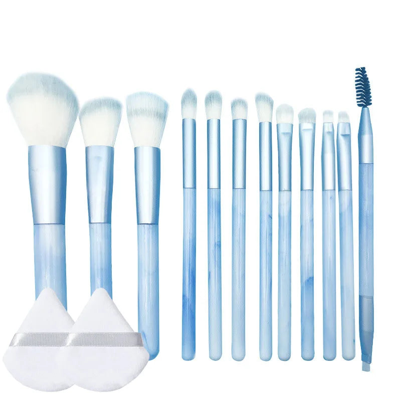 10/14Pcs Makeup Brushes Set EyeShadow Foundation Women Cosmetic Loose Powder Blush Super Soft Blending Make Up Brush Beauty Tool