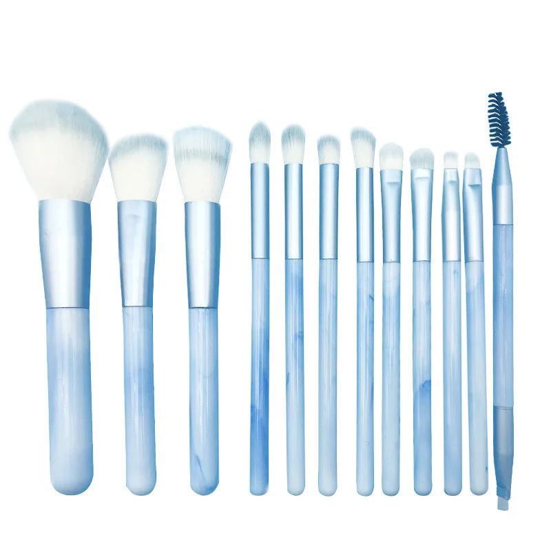 10/14Pcs Makeup Brushes Set EyeShadow Foundation Women Cosmetic Loose Powder Blush Super Soft Blending Make Up Brush Beauty Tool