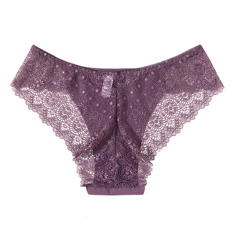 TrowBridge 4PCS/Set Women's Panties Fashion Elegant Lace Underwear Sexy Lingerie Female Breathable Briefs Comfortable Underpants