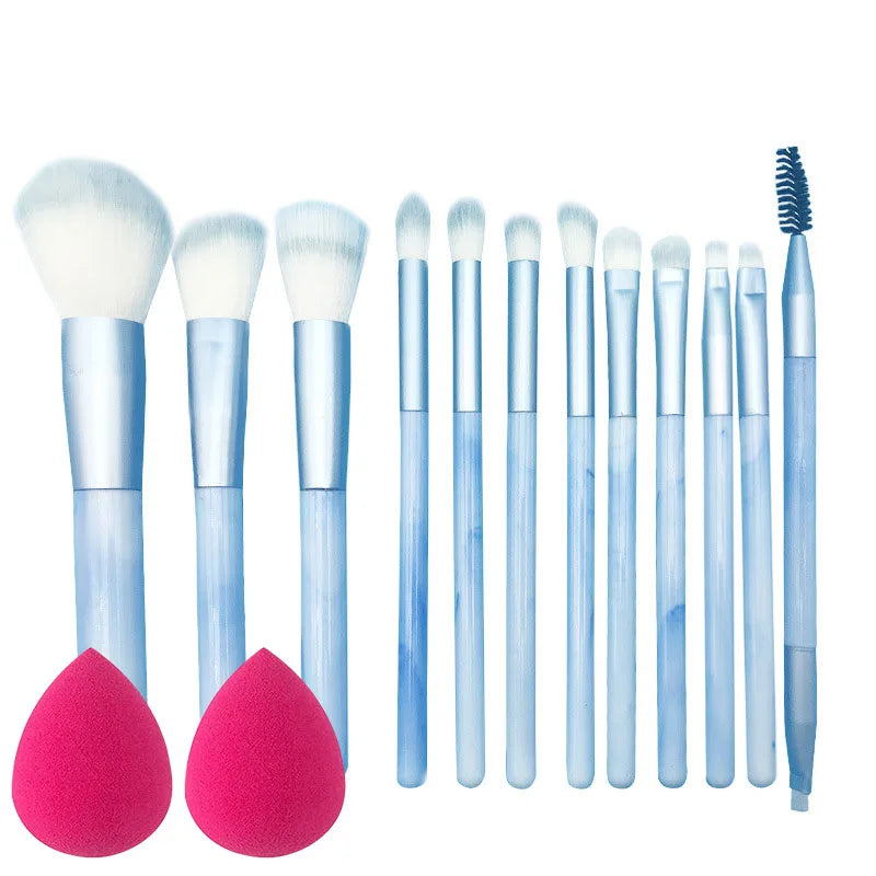 10/14Pcs Makeup Brushes Set EyeShadow Foundation Women Cosmetic Loose Powder Blush Super Soft Blending Make Up Brush Beauty Tool