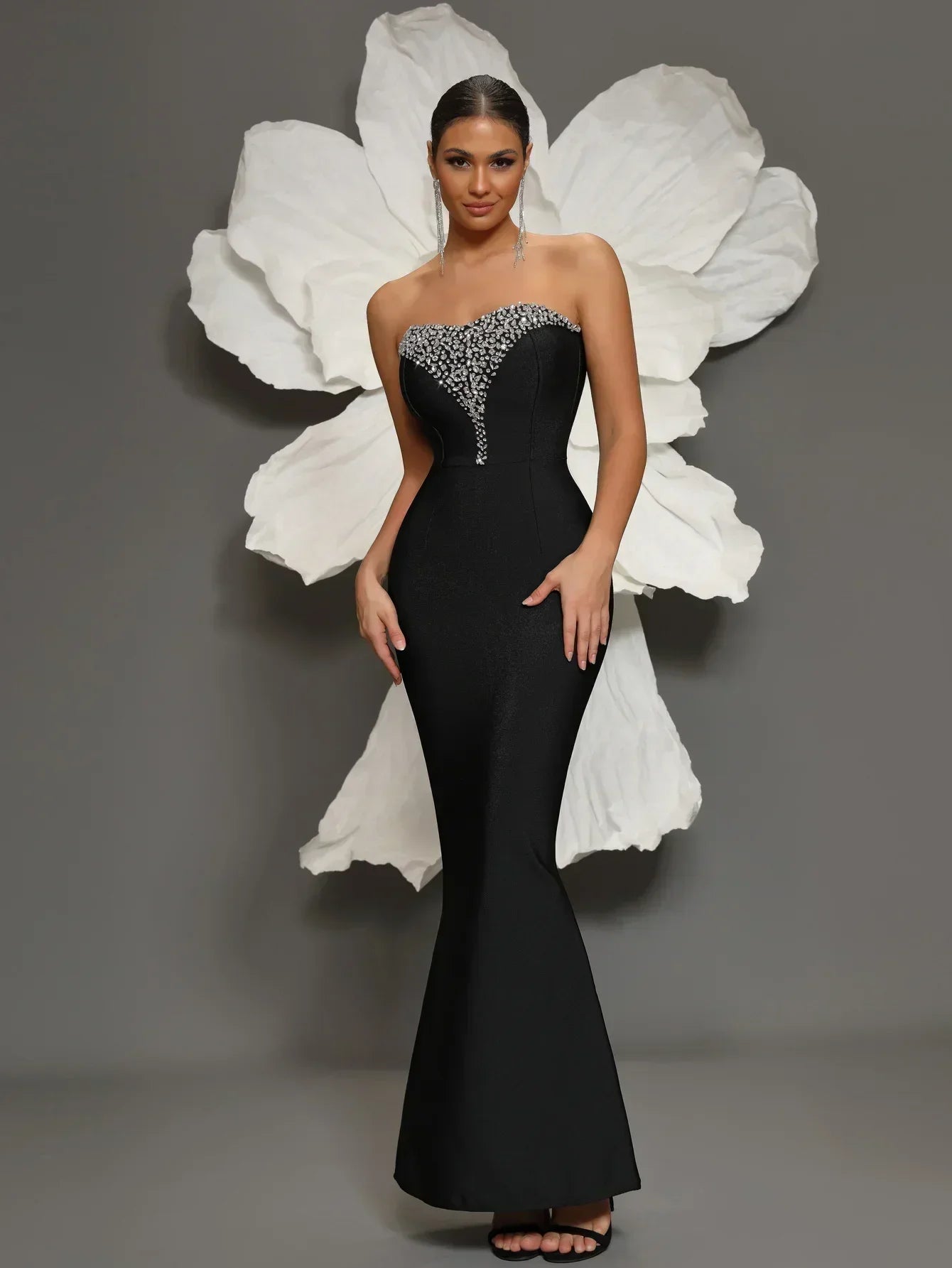Bandage Dress Luxury 2025 Black Bandage Dress High Quality Woman Bandage Dress Celebrity Party Elegant Evening Dresses