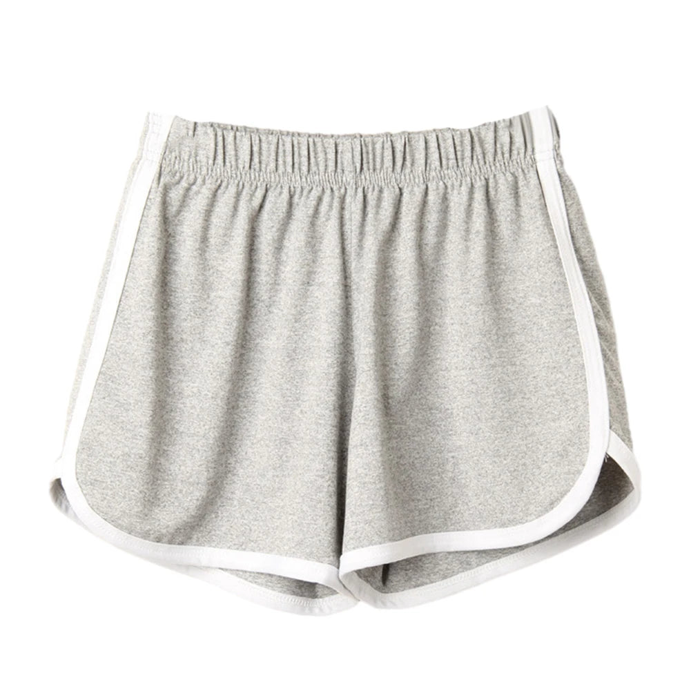 Women Sports Shorts Summer Shorts Casual Lady Elastic Waist Correndo Short Pants