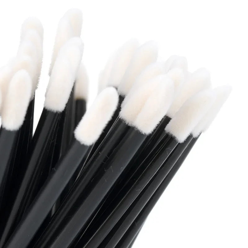 100PCS Disposable Lip Brushes Makeup Brush Eyelashes Extension Applicator Lipstick Wands Set Cosmetic Colourful Make Up Tools