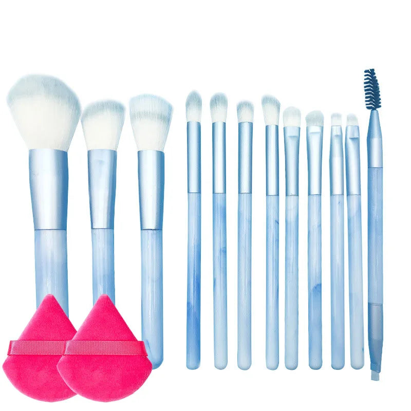 10/14Pcs Makeup Brushes Set EyeShadow Foundation Women Cosmetic Loose Powder Blush Super Soft Blending Make Up Brush Beauty Tool
