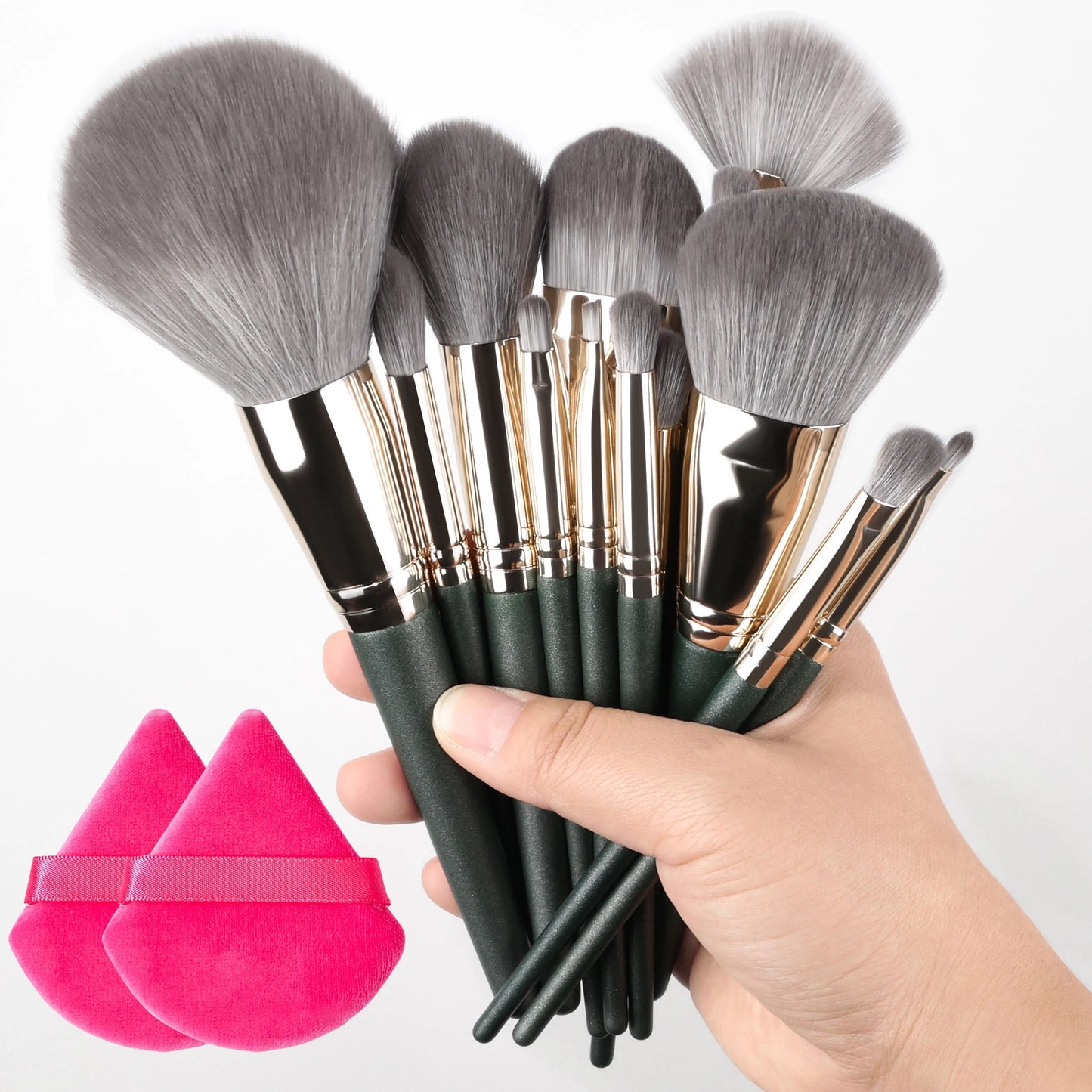 10/14Pcs Makeup Brushes Set EyeShadow Foundation Women Cosmetic Loose Powder Blush Super Soft Blending Make Up Brush Beauty Tool