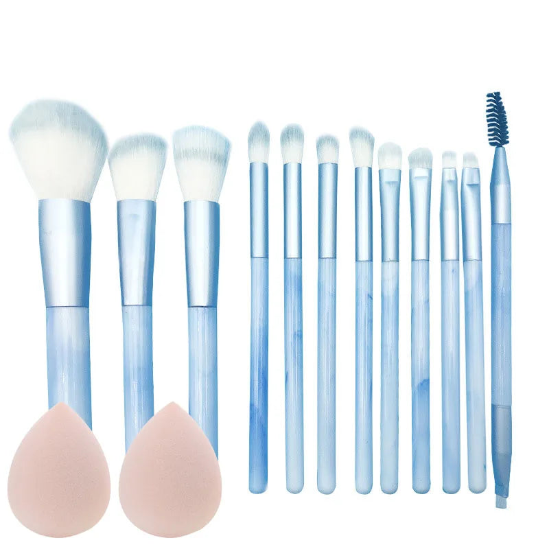10/14Pcs Makeup Brushes Set EyeShadow Foundation Women Cosmetic Loose Powder Blush Super Soft Blending Make Up Brush Beauty Tool