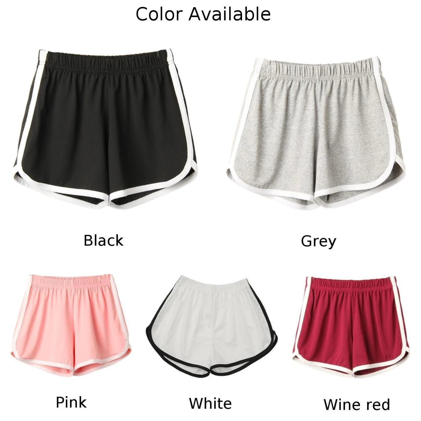 Women Sports Shorts Summer Shorts Casual Lady Elastic Waist Correndo Short Pants