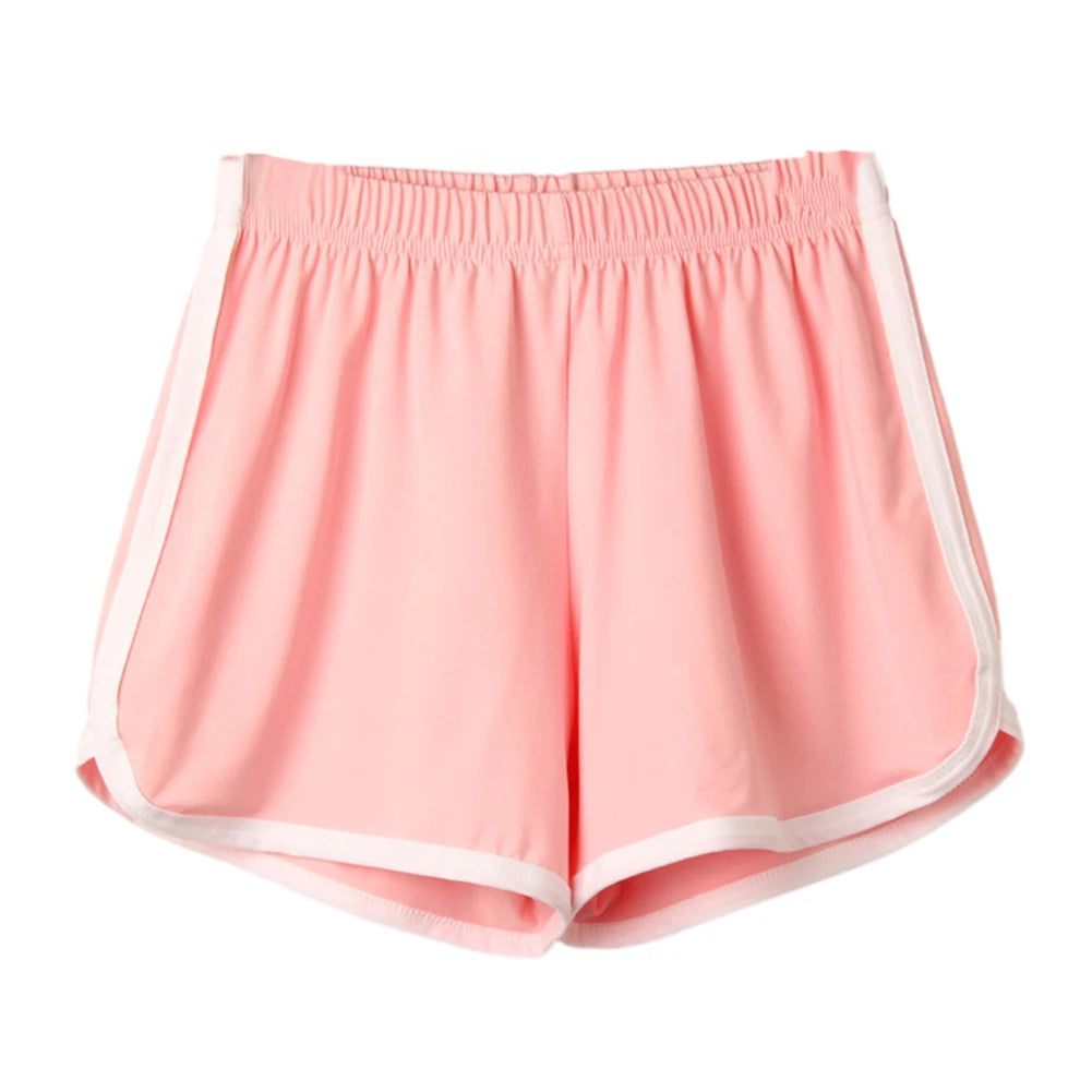 Women Sports Shorts Summer Shorts Casual Lady Elastic Waist Correndo Short Pants