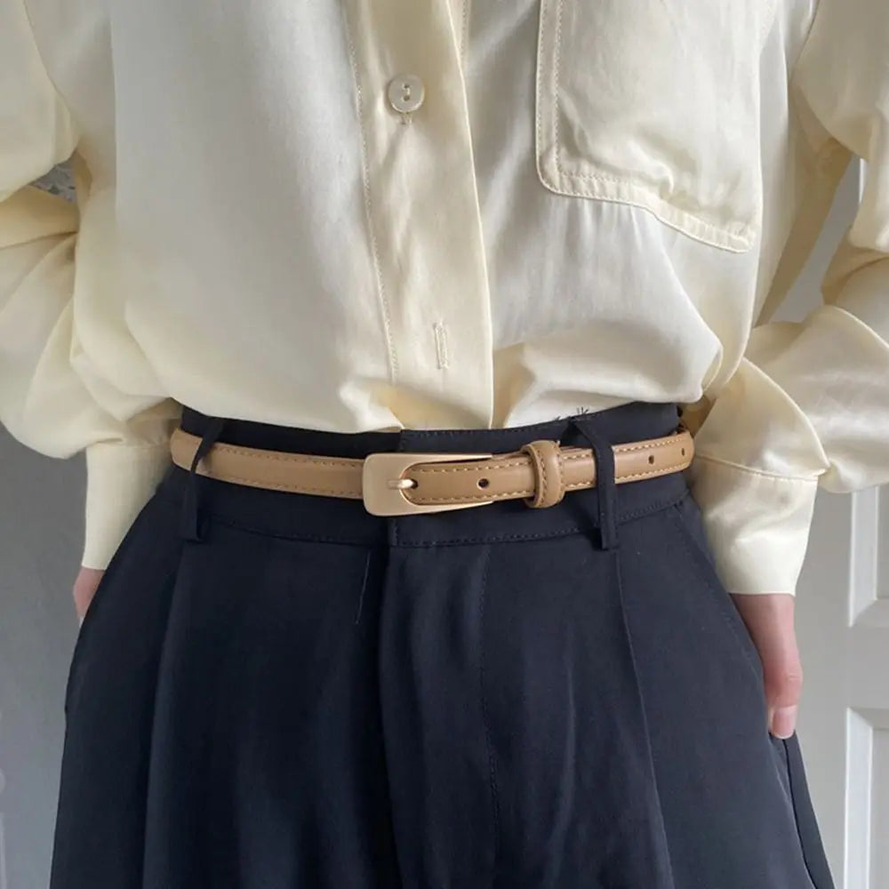 Vintage Female Casual Cowhide Braided Belt Pin Buckle Waistband Weave Waist Band Ladies Dress Leather Belt for Women Strap