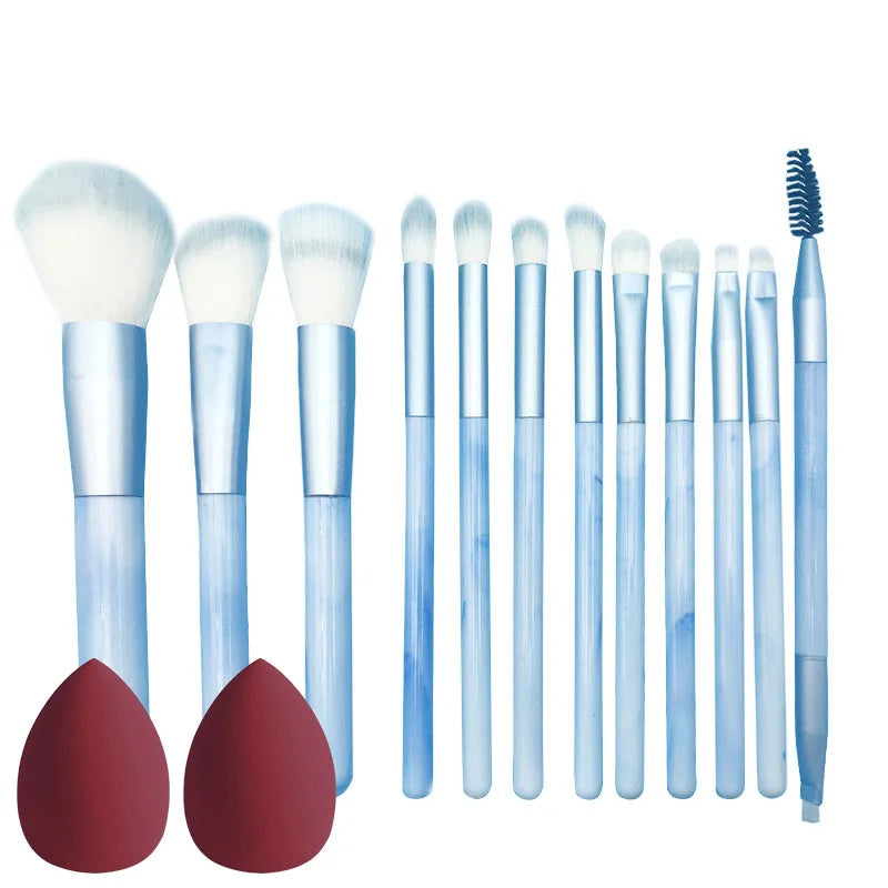 10/14Pcs Makeup Brushes Set EyeShadow Foundation Women Cosmetic Loose Powder Blush Super Soft Blending Make Up Brush Beauty Tool