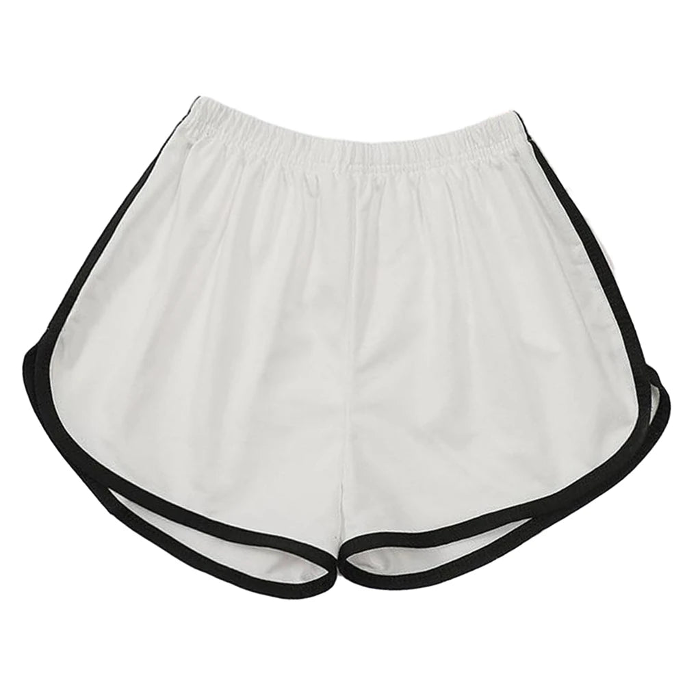 Women Sports Shorts Summer Shorts Casual Lady Elastic Waist Correndo Short Pants