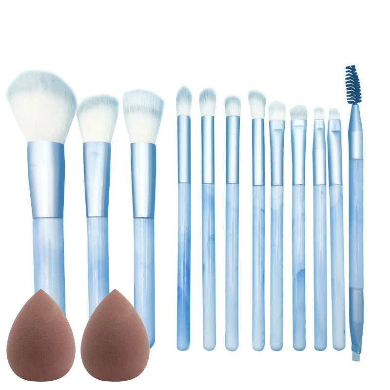 10/14Pcs Makeup Brushes Set EyeShadow Foundation Women Cosmetic Loose Powder Blush Super Soft Blending Make Up Brush Beauty Tool