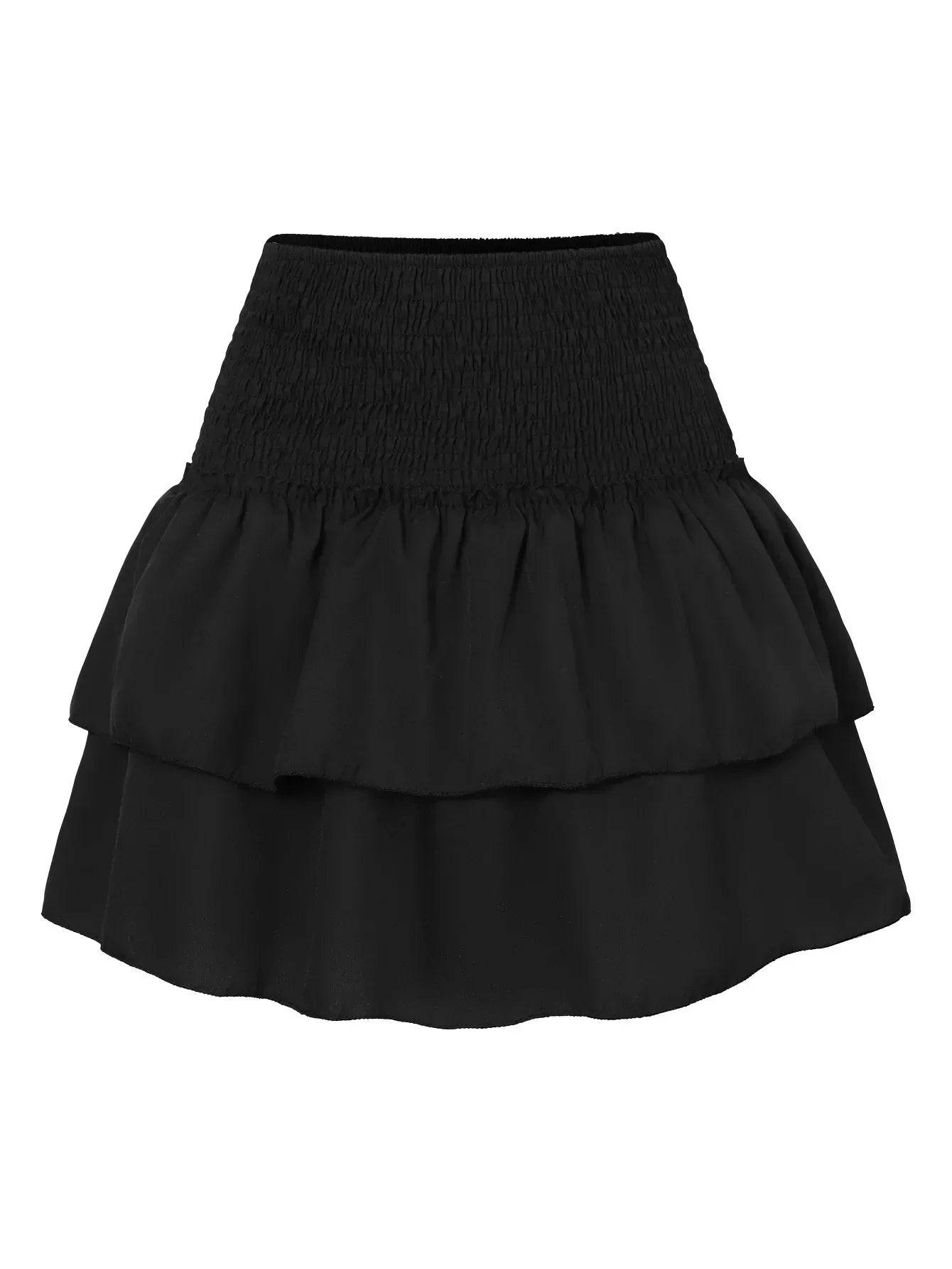 Summer Floral Pleated Skirt Womens Vintage Ruffle Print Pink Skirt Fashion Y2k Short Skirts Leisure Vacation Bohemian Miniskirt