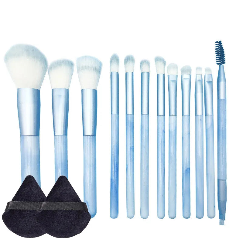 10/14Pcs Makeup Brushes Set EyeShadow Foundation Women Cosmetic Loose Powder Blush Super Soft Blending Make Up Brush Beauty Tool