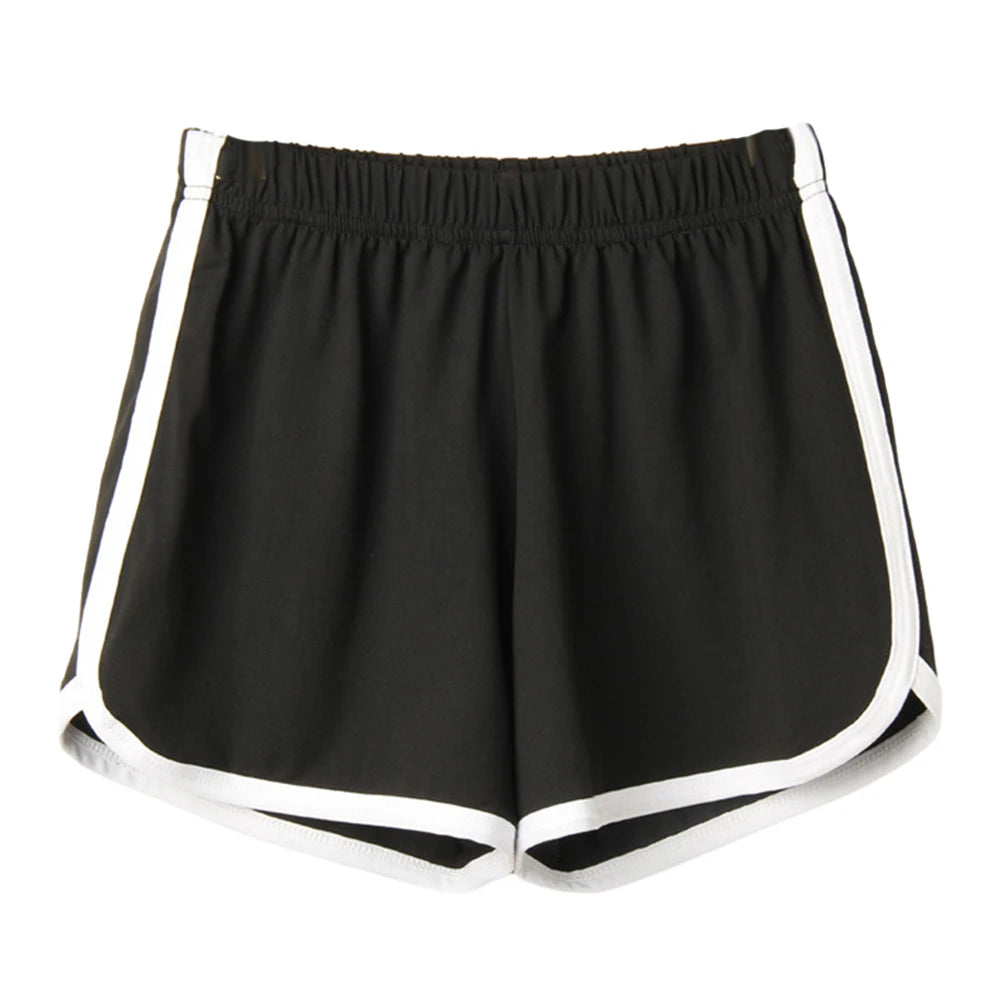 Women Sports Shorts Summer Shorts Casual Lady Elastic Waist Correndo Short Pants