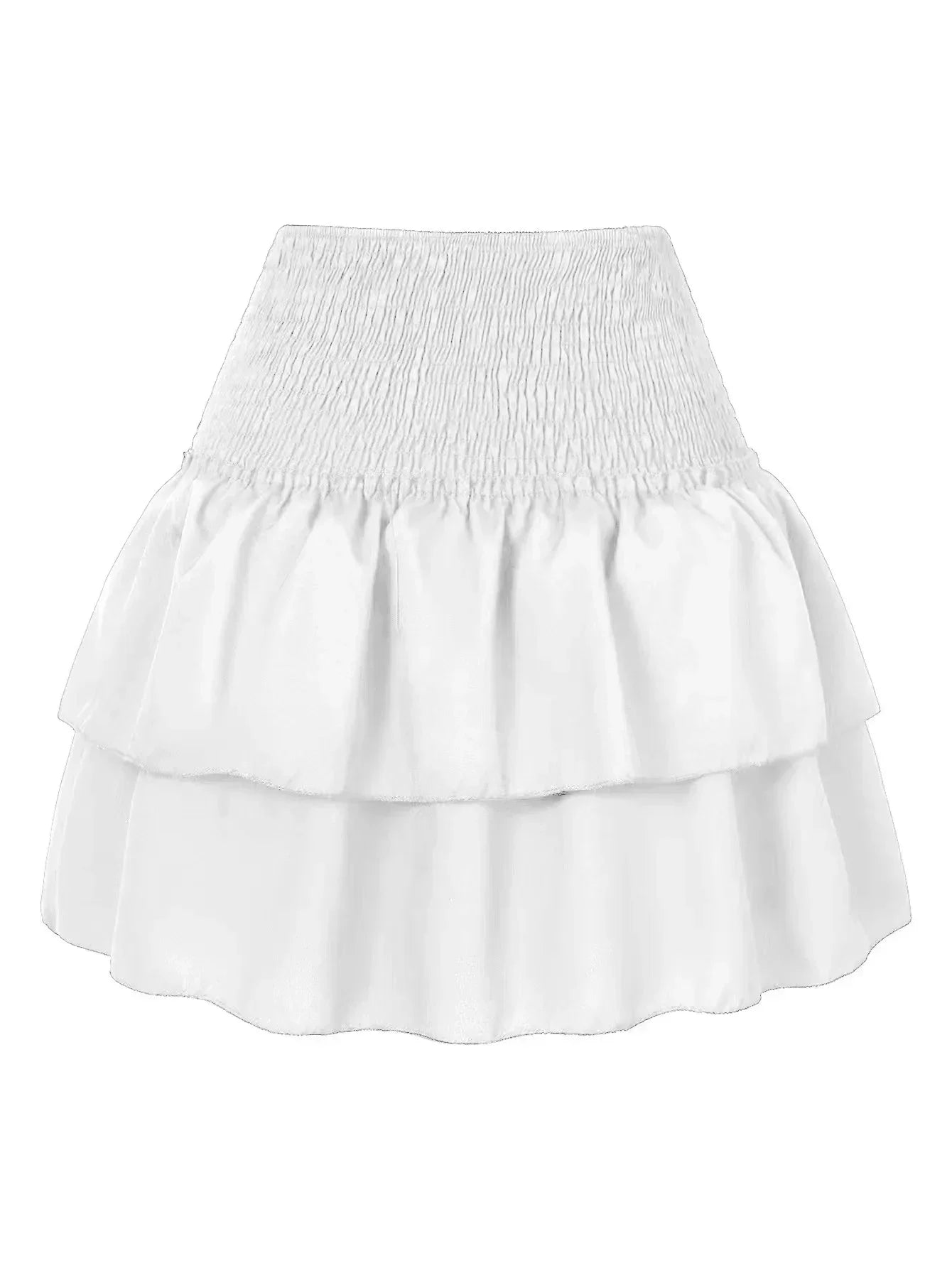 Summer Floral Pleated Skirt Womens Vintage Ruffle Print Pink Skirt Fashion Y2k Short Skirts Leisure Vacation Bohemian Miniskirt