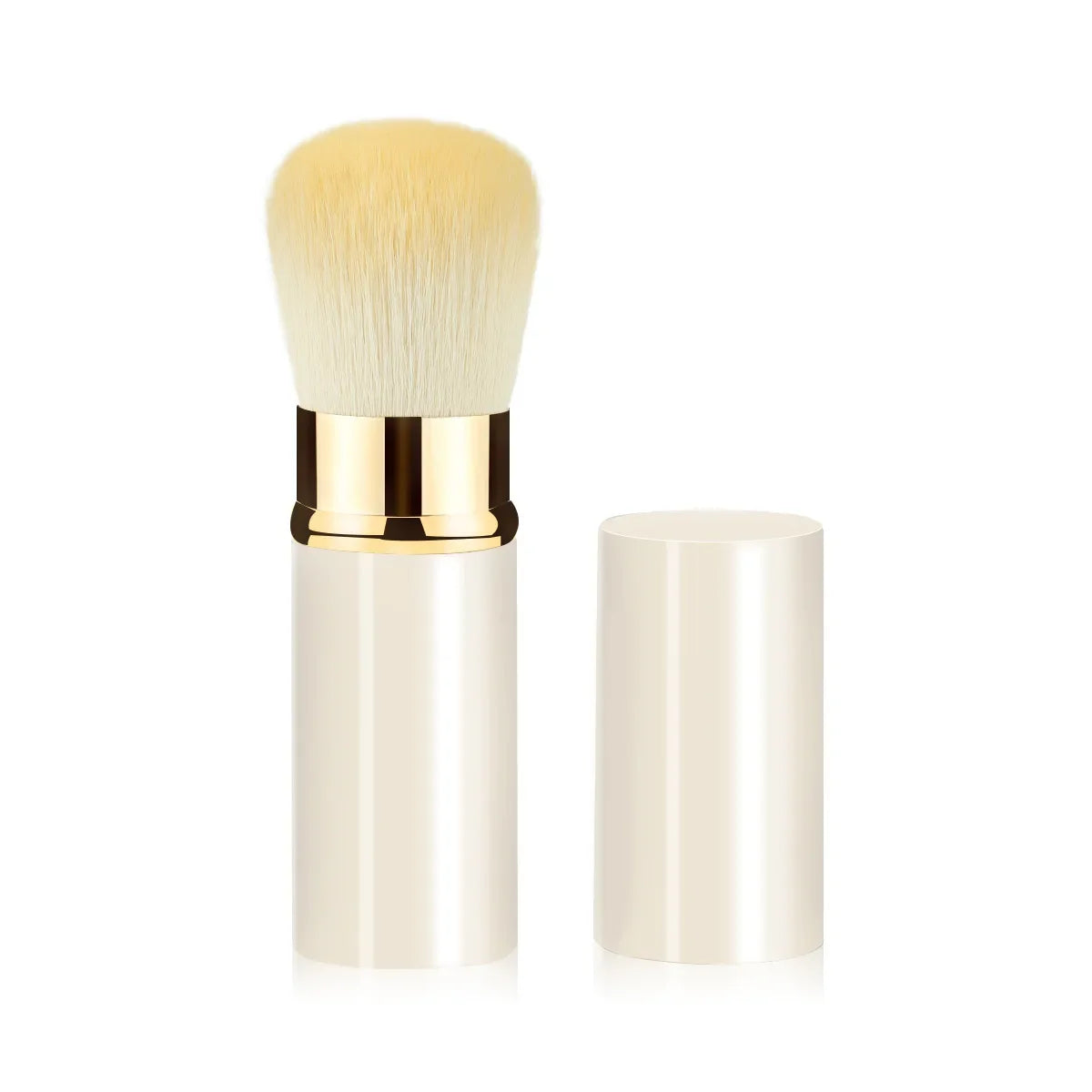 1 Pcs Retractable Makeup Brushes Powder Foundation Blending Blush Brush Make Up Cosmetics Brushes Female Metal Handle Brush