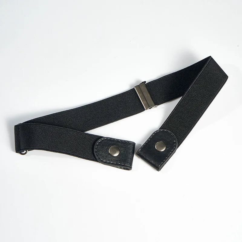 Simple Fashionable Belt Invisible Elastic Versatile Clothing Decoration Jeans Buttonless Elastic Belt Men's Invisible Belt