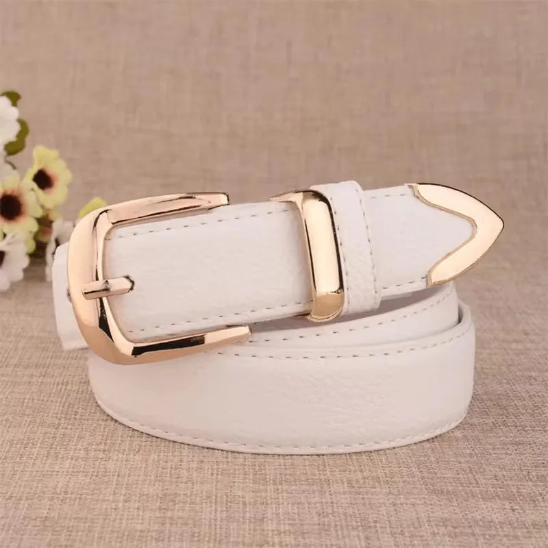New Women Leather Belts High Quality Fashion Best Matching Dress Jeans Belts for Lady Women's Dress Luxury Designer Brand LB2146