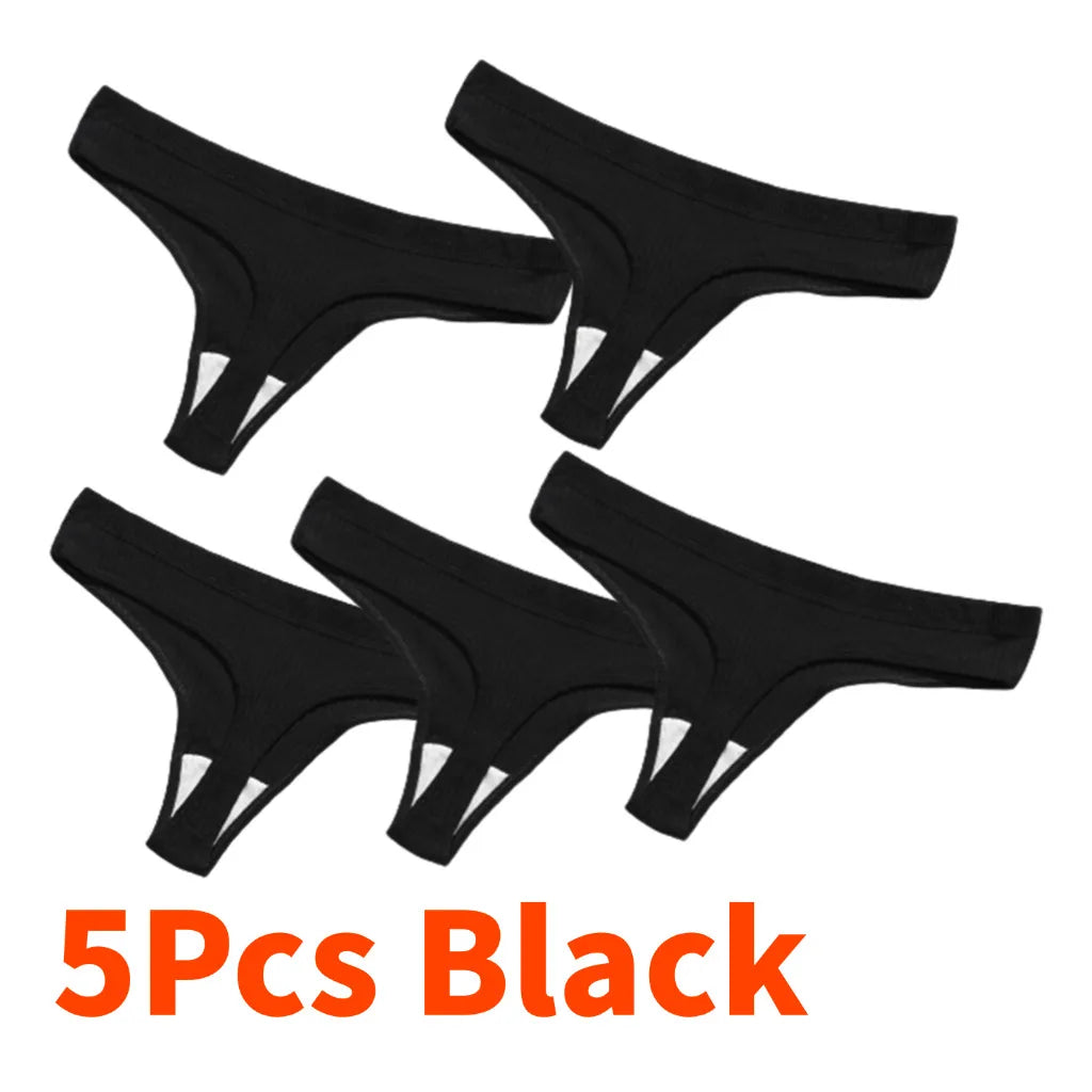 L XL XXL Sexy Lingerie Women's Panties Thongs 1/2/3/5/10Pcs Cotton Low Waist Plus Size Female Underwear Tangas Mujeres Lenceria