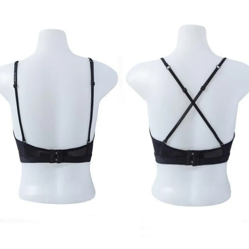 Women Seamless Bras Set Low Rise Panties Nonwire Bra Comfort Bralette Sexy Lingerie Female Push Up Bra Ice Silk Underwear Set