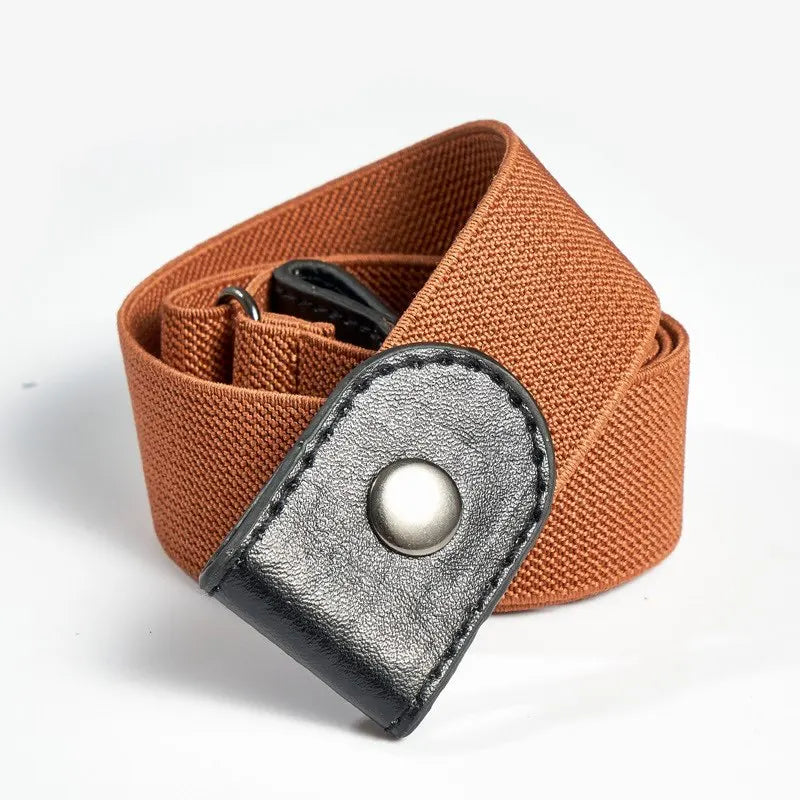 Simple Fashionable Belt Invisible Elastic Versatile Clothing Decoration Jeans Buttonless Elastic Belt Men's Invisible Belt