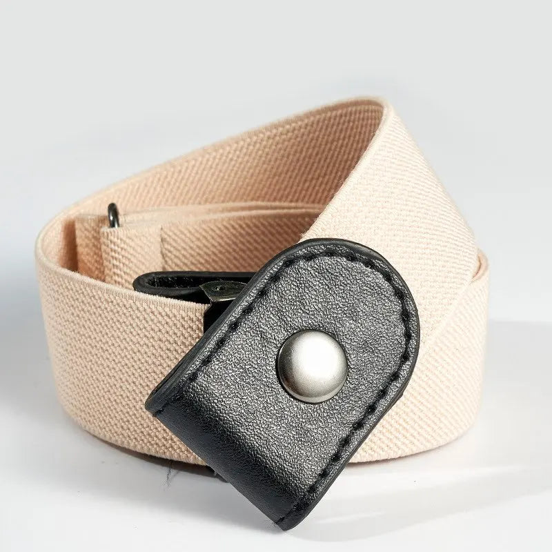 Simple Fashionable Belt Invisible Elastic Versatile Clothing Decoration Jeans Buttonless Elastic Belt Men's Invisible Belt