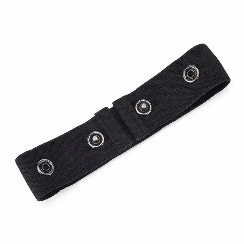 Invisible Jeans Belt Buckle Free Elastic Women's Belt Buckle Extension Elastic Expansion Adjustment Buckle Elastic Men Lazy Belt