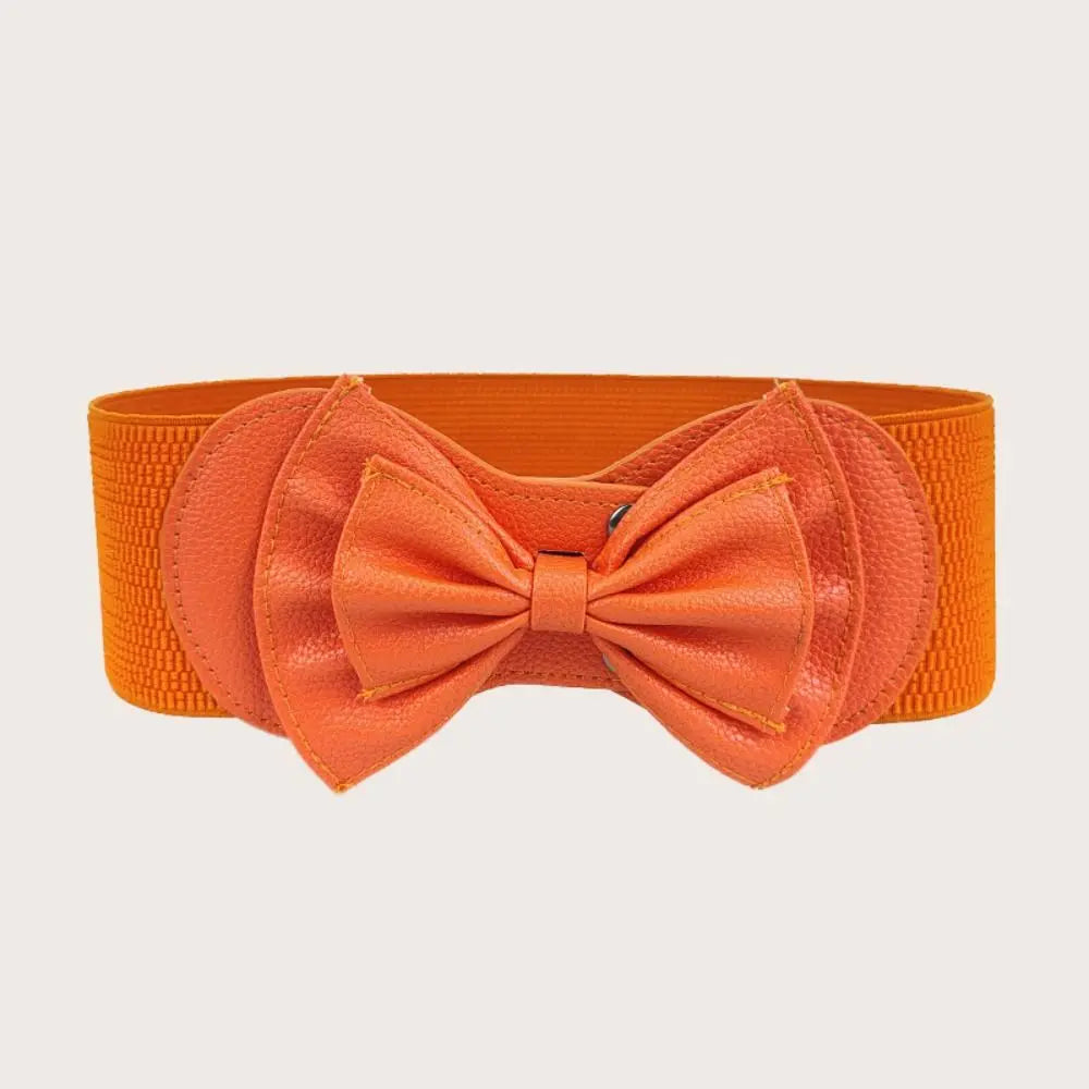 Women Big Bow Waistband Elastic Wide Stretch Waist Belt New Designer Belts Straps for Girls Clothes Accessories Lady Dress Belt